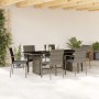 Set comedor jardín 7 pzas y cojines ratán sintético gris de , Conjuntos de jardín - Ref: Foro24-3213496, Precio: 509,99 €, De...