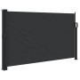 Retractable black side awning 120x600 cm by , Umbrellas - Ref: Foro24-4004489, Price: 83,71 €, Discount: %