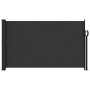 Retractable black side awning 120x600 cm by , Umbrellas - Ref: Foro24-4004489, Price: 83,71 €, Discount: %