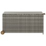 Light gray synthetic rattan garden storage box 120x65x61 cm by vidaXL, Outdoor storage boxes - Ref: Foro24-310090, Price: 125...