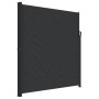 Retractable black side awning 220x600 cm by , Umbrellas - Ref: Foro24-4004564, Price: 115,23 €, Discount: %