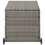 Light gray synthetic rattan garden storage box 120x65x61 cm by vidaXL, Outdoor storage boxes - Ref: Foro24-310090, Price: 125...