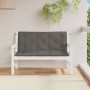 Garden bench cushions 2 units dark gray melange fabric 120x50x7 cm by , Cushions for chairs and sofas - Ref: Foro24-4002598, ...