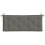 Garden bench cushions 2 units dark gray melange fabric 120x50x7 cm by , Cushions for chairs and sofas - Ref: Foro24-4002598, ...