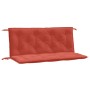 Cushions for garden bench 2 units red melange fabric 120x50x7 cm by , Cushions for chairs and sofas - Ref: Foro24-4002603, Pr...