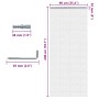 Chain mosquito net for aluminum door 90x200 cm by , Mosquito nets for windows - Ref: Foro24-4010011, Price: 83,02 €, Discount: %