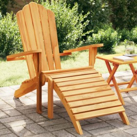 Adirondack garden chair with solid teak wood footrest by , Garden chairs - Ref: Foro24-4008080, Price: 167,99 €, Discount: %