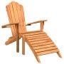 Adirondack-Gartenstuhl mit massivem Teakholz-Fußhocker von , Gartenstühle - Ref: Foro24-4008080, Preis: 167,10 €, Rabatt: %