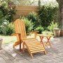 Adirondack-Gartenstuhl mit massivem Teakholz-Fußhocker von , Gartenstühle - Ref: Foro24-4008080, Preis: 167,10 €, Rabatt: %