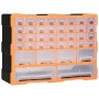 Multi-drawer organizer with 40 drawers 52x16x37.5 cm by vidaXL, Toolboxes - Ref: Foro24-147577, Price: 46,71 €, Discount: %