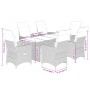 7-piece garden dining set with beige synthetic rattan cushions. by , Garden sets - Ref: Foro24-3276808, Price: 883,52 €, Disc...