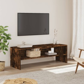 Engineered wood TV stand in smoked oak, 120x40x40 cm. by , TV Furniture - Ref: Foro24-835564, Price: 70,25 €, Discount: %