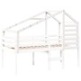 Techo de cama infantil madera maciza pino blanco 198x87x113 cm de , Accesorios para camas y somieres - Ref: Foro24-846874, Pr...