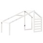 Solid white pine wood children's bed canopy 188x82x113 cm by , Accessories for beds and slatted bases - Ref: Foro24-846883, P...