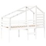 Solid white pine wood children's bed canopy 188x82x113 cm by , Accessories for beds and slatted bases - Ref: Foro24-846883, P...