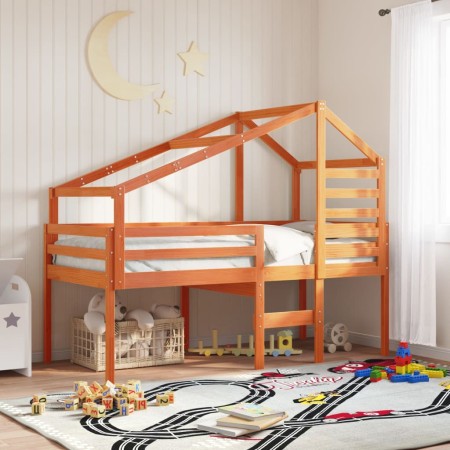 Techo de cama infantil madera maciza pino marrón 188x97x113 cm de , Accesorios para camas y somieres - Ref: Foro24-846881, Pr...