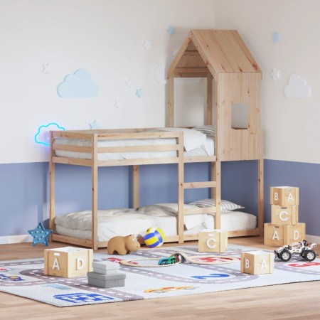 Techo de cama infantil madera maciza pino 60x99x139,5 cm de , Accesorios para camas y somieres - Ref: Foro24-846888, Precio: ...