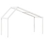 Solid wood white children's bed canopy 203x80.5x142 cm by , Accessories for beds and slatted bases - Ref: Foro24-846944, Pric...