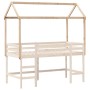 Solid pine wood children's bed canopy 207x80.5x151.5 cm by , Accessories for beds and slatted bases - Ref: Foro24-846967, Pri...