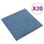 Carpet floor tiles 20 pcs 5 m² 50x50 cm blue by vidaXL, Floors and carpets - Ref: Foro24-147316, Price: 111,84 €, Discount: %