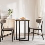 Dining table frame made of solid pine wood and iron, 50x50x75 cm. by , Kitchen and dining tables - Ref: Foro24-3282669, Price...