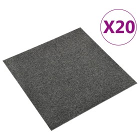 Baldosas de suelo de moqueta 20 uds 5m² 50x50cm gris antracita de vidaXL, Suelos y moquetas - Ref: Foro24-147309, Precio: 101...