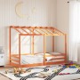 Techo de cama infantil madera maciza marrón 75x190 cm de , Camas y somieres - Ref: Foro24-847011, Precio: 202,99 €, Descuento: %