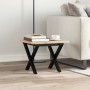 Center table with X frame made of solid pine wood and iron, 50x50x35 cm by , Coffee table - Ref: Foro24-3282681, Price: 54,79...