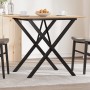 Dining table with solid pine wood and iron frame 80x80x75 cm by , Kitchen and dining tables - Ref: Foro24-3282695, Price: 82,...