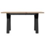 Center table with solid pine wood frame and iron, 80x50x40 cm by , Coffee table - Ref: Foro24-3282706, Price: 71,01 €, Discou...