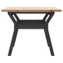 Center table with solid pine wood frame and iron, 80x50x40 cm by , Coffee table - Ref: Foro24-3282706, Price: 71,01 €, Discou...