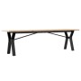 Center table with frame and solid pine and iron wood 160x40x45 cm by , Coffee table - Ref: Foro24-3282712, Price: 94,63 €, Di...