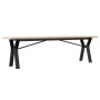 Center table with frame and solid pine and iron wood 160x40x45 cm by , Coffee table - Ref: Foro24-3282712, Price: 94,63 €, Di...