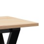 Center table with frame and solid pine and iron wood 160x40x45 cm by , Coffee table - Ref: Foro24-3282712, Price: 94,63 €, Di...