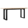 Center table with solid pine wood frame and iron, measuring 110x40x45.5 cm. by , Coffee table - Ref: Foro24-3282733, Price: 8...