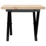 Mesa de centro marco X madera maciza pino y hierro 40x40x35,5cm de , Mesas de centro - Ref: Foro24-3282746, Precio: 48,99 €, ...