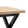 Mesa de centro marco X madera maciza pino y hierro 40x40x35,5cm de , Mesas de centro - Ref: Foro24-3282746, Precio: 48,99 €, ...