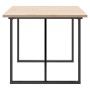 Dining table with solid pine wood frame and iron, 180x90x75.5 cm by , Kitchen and dining tables - Ref: Foro24-3282744, Price:...