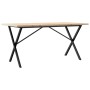 Dining table with solid pine wood and iron frame 160x80x75.5 cm by , Kitchen and dining tables - Ref: Foro24-3282765, Price: ...