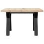 Center table with frame and solid pine and iron wood, 70x70x40.5cm by , Coffee table - Ref: Foro24-3282771, Price: 82,07 €, D...