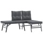 Garden bench cushions 4 pieces steel powder-coated black by , garden benches - Ref: Foro24-3283721, Price: 440,99 €, Discount: %