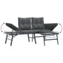 Garden bench cushions 4 pieces steel powder-coated black by , garden benches - Ref: Foro24-3283721, Price: 440,99 €, Discount: %