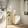 Laundry basket with wheels FROG solid pine wood 45x45x64 cm by , Laundry baskets - Ref: Foro24-4002333, Price: 73,04 €, Disco...