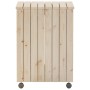 Laundry basket with wheels FROG solid pine wood 45x45x64 cm by , Laundry baskets - Ref: Foro24-4002333, Price: 73,04 €, Disco...