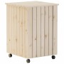 Laundry basket with wheels FROG solid pine wood 45x45x64 cm by , Laundry baskets - Ref: Foro24-4002333, Price: 73,04 €, Disco...