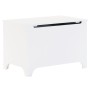 Storage box with lid FROG solid white wood 80x49x54 cm by , Storage trunks - Ref: Foro24-4002338, Price: 100,30 €, Discount: %