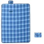 Manta de picnic plegable de cuadros terciopelo azul 200x150 cm de , Camping y senderismo - Ref: Foro24-4004203, Precio: 23,97...