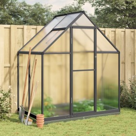 Greenhouse with anthracite aluminum base frame 169x114x202 cm by , Greenhouses - Ref: Foro24-4005827, Price: 295,34 €, Discou...