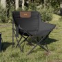 Folding camping chairs with pocket, 2 units, black. by , Garden chairs - Ref: Foro24-366548, Price: 55,21 €, Discount: %