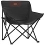 Folding camping chairs with pocket, 2 units, black. by , Garden chairs - Ref: Foro24-366548, Price: 55,28 €, Discount: %